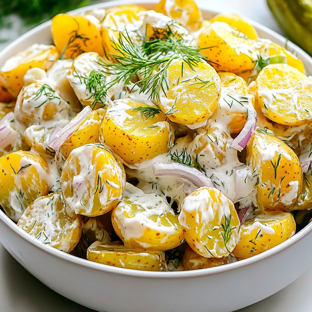 Creamy Dill Pickle Potato Salad Tasty Summer Side