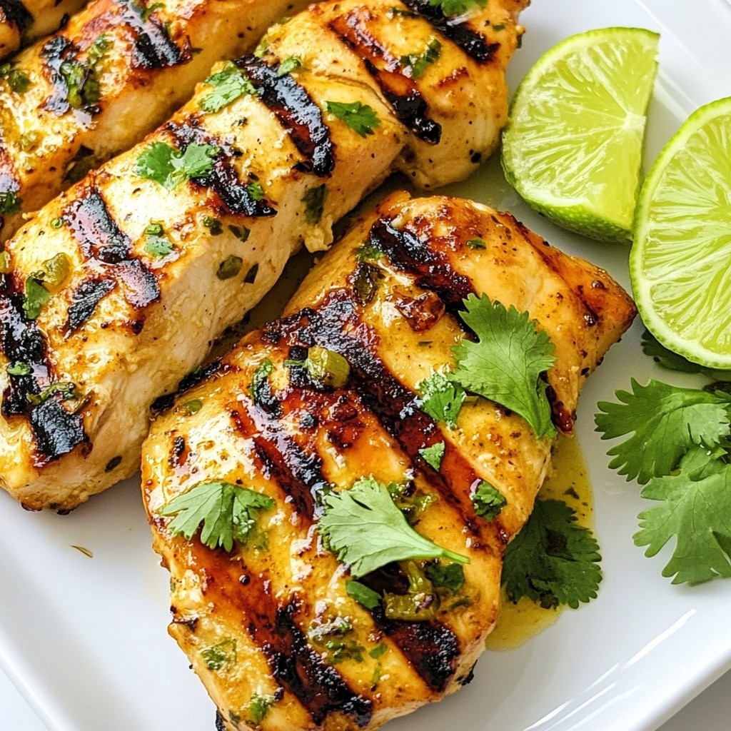 Honey Lime Cilantro Grilled Chicken Flavorful Delight