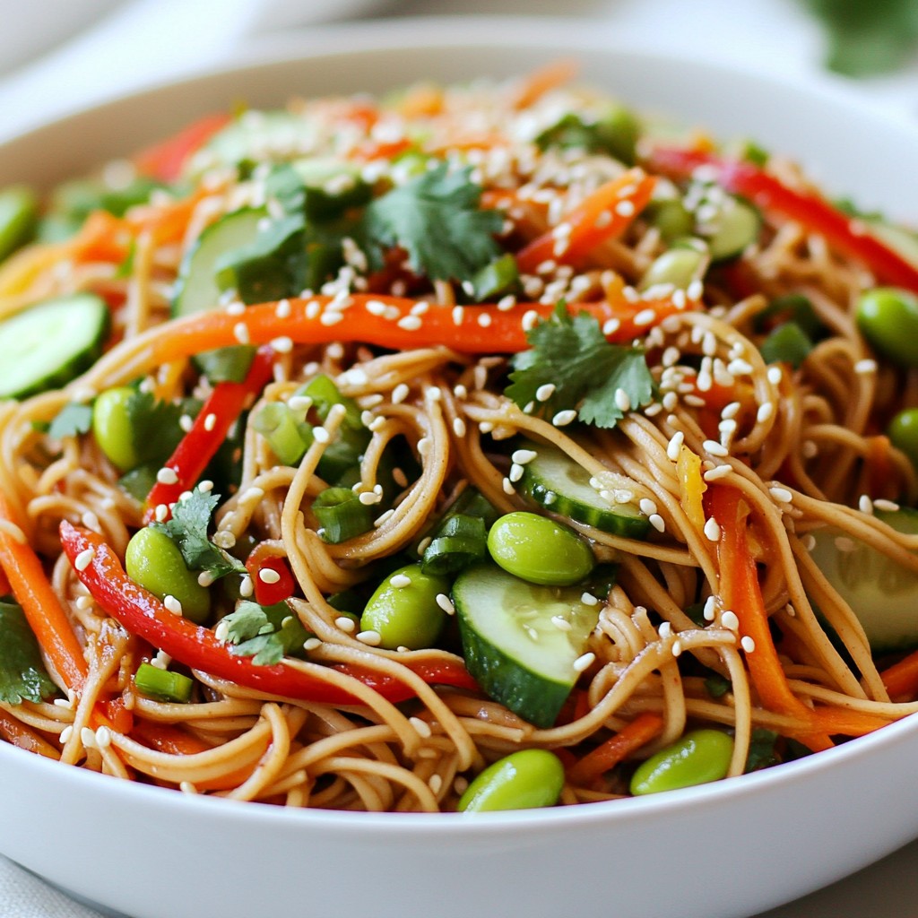 Spicy Sesame Noodle Salad Fresh and Flavorful Dish