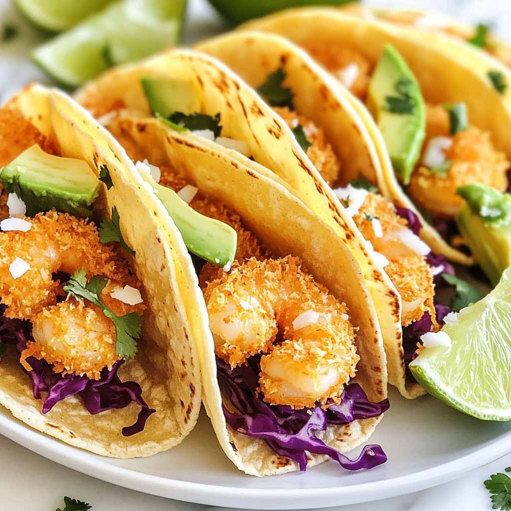 Coconut Crusted Shrimp Tacos Delightful and Crispy