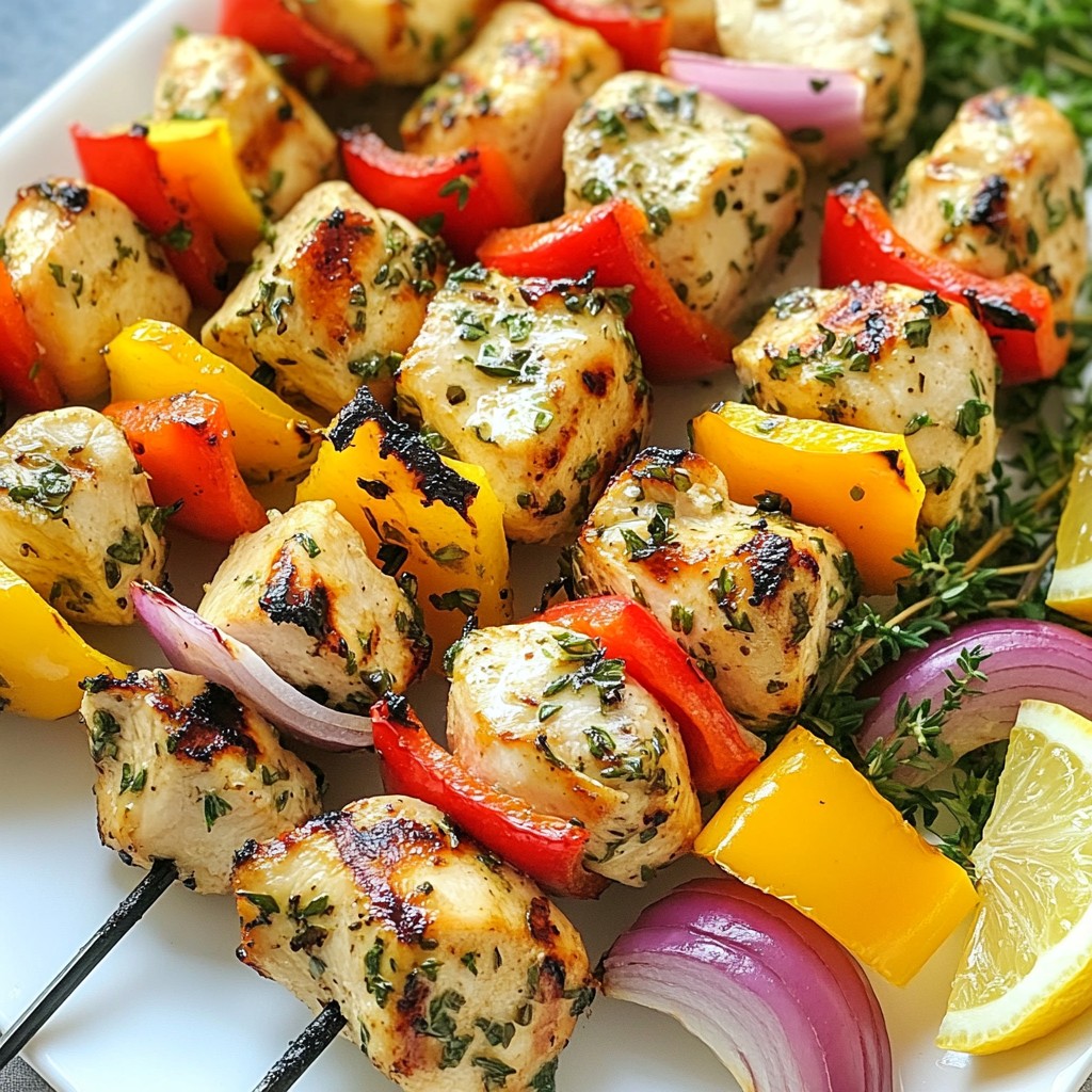 Lemon Herb Grilled Chicken Kabobs Flavorful Delight