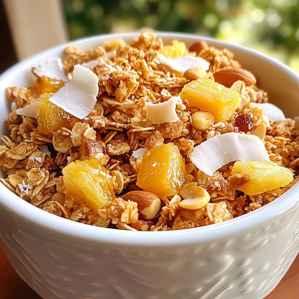 Coconut Macadamia Granola Crunchy and Flavorful Treat