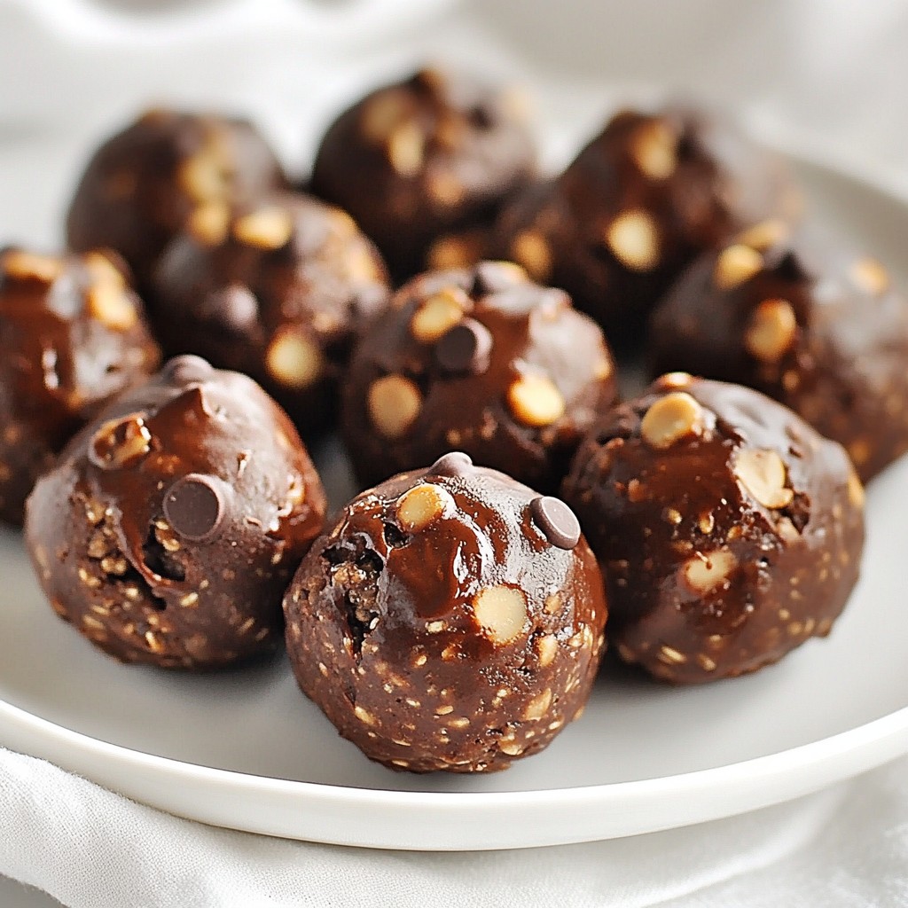 Chocolate Peanut Butter Energy Bites Simple Snack Treat
