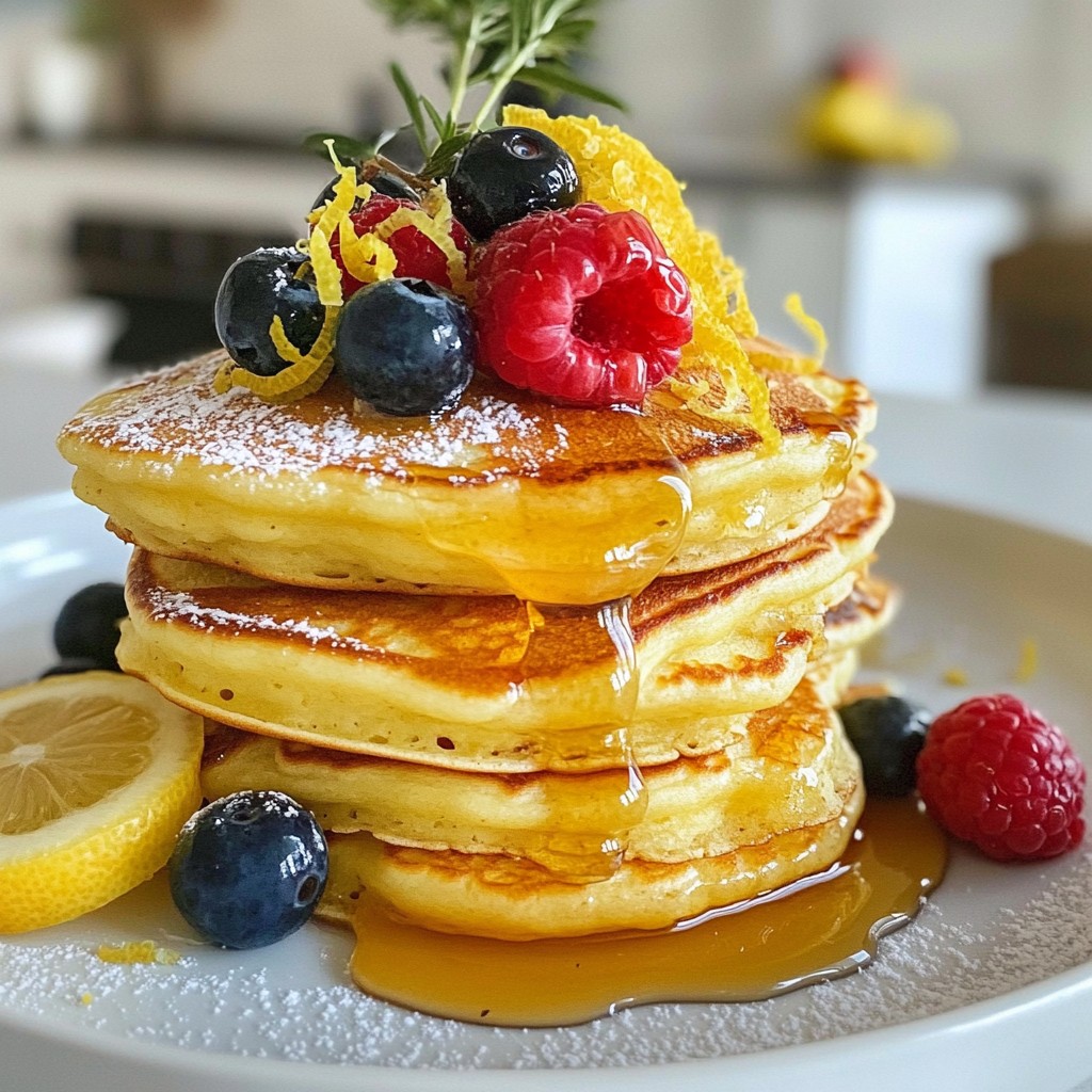 Lemon Ricotta Pancakes Fluffy and Flavorful Treat