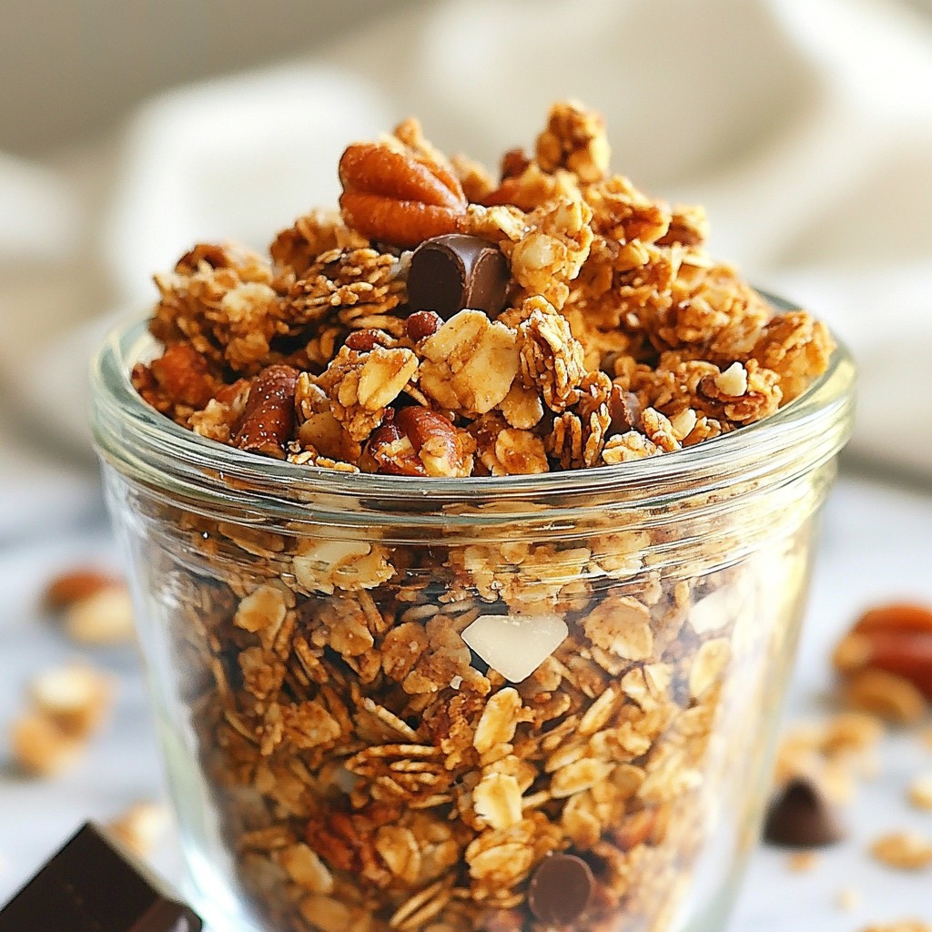 Maple Pecan Granola Clusters Tasty and Crunchy Treat