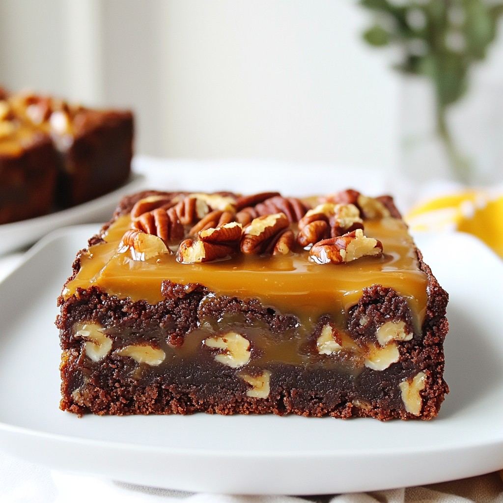 Caramel Pecan Turtle Brownies Irresistibly Decadent Treat