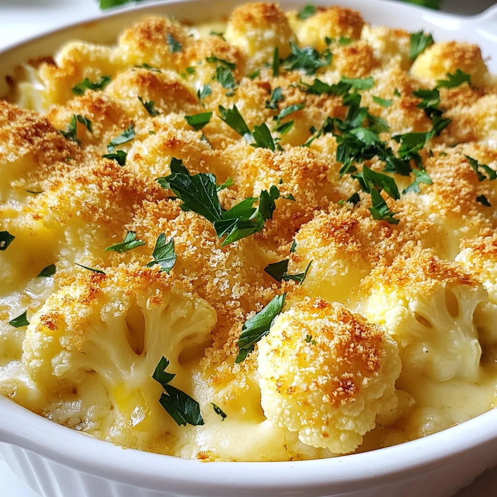 Cheesy Cauliflower Au Gratin Simple and Tasty Dish