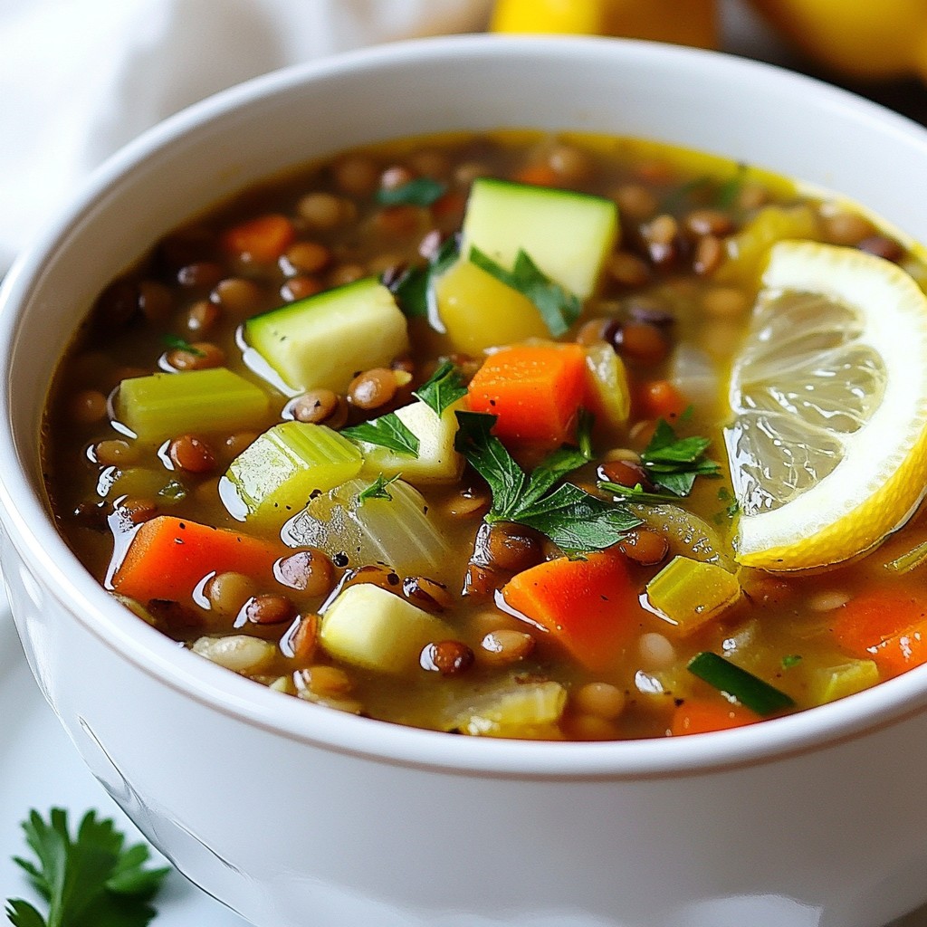 Detox Lentil Vegetable Soup Nourishing and Hearty Dish