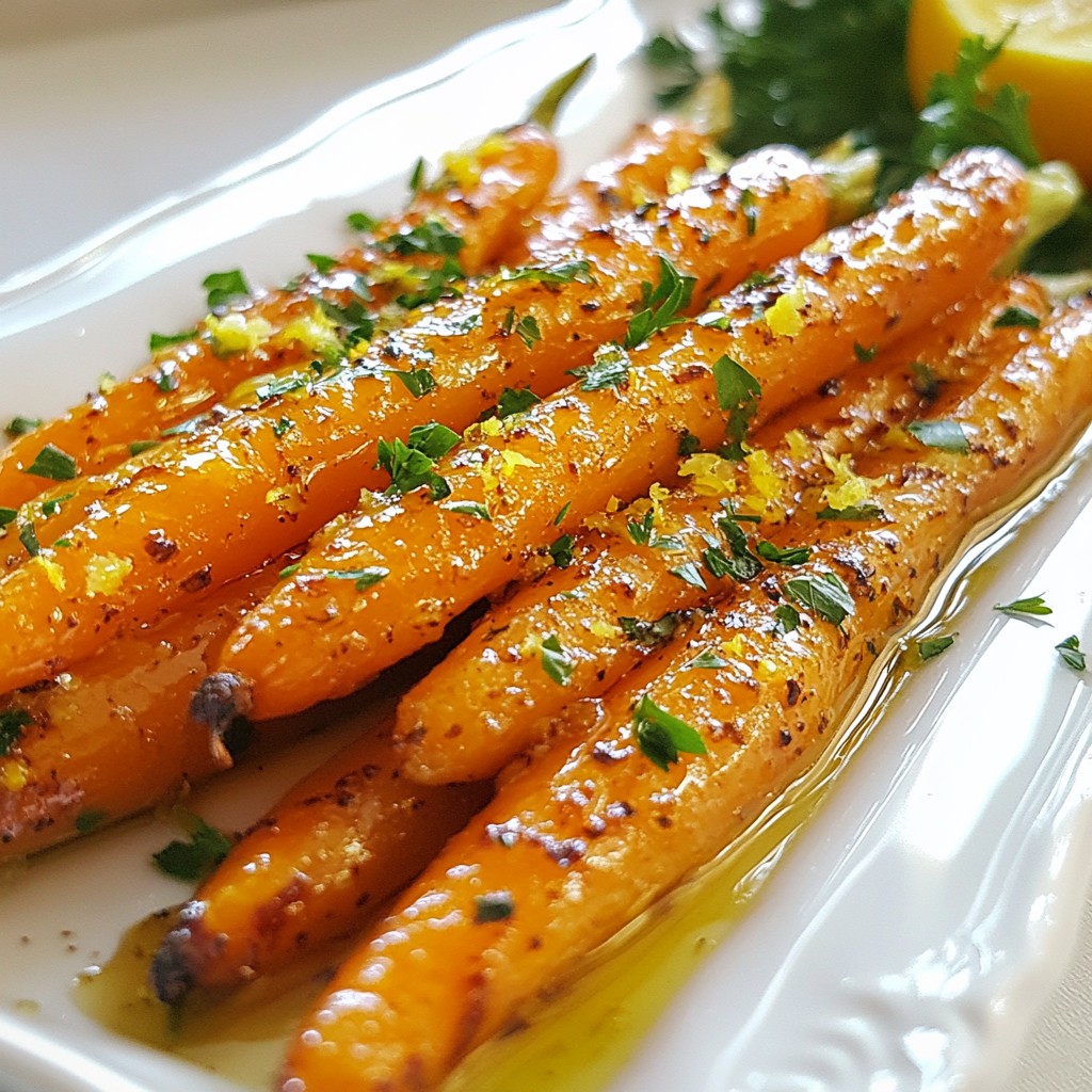 Garlic Herb Roasted Carrots Delightful and Simple Dish