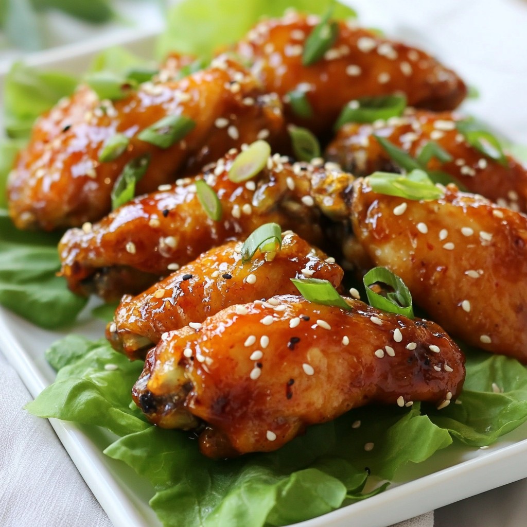 Honey Sriracha Chicken Wings Savory and Spicy Treat