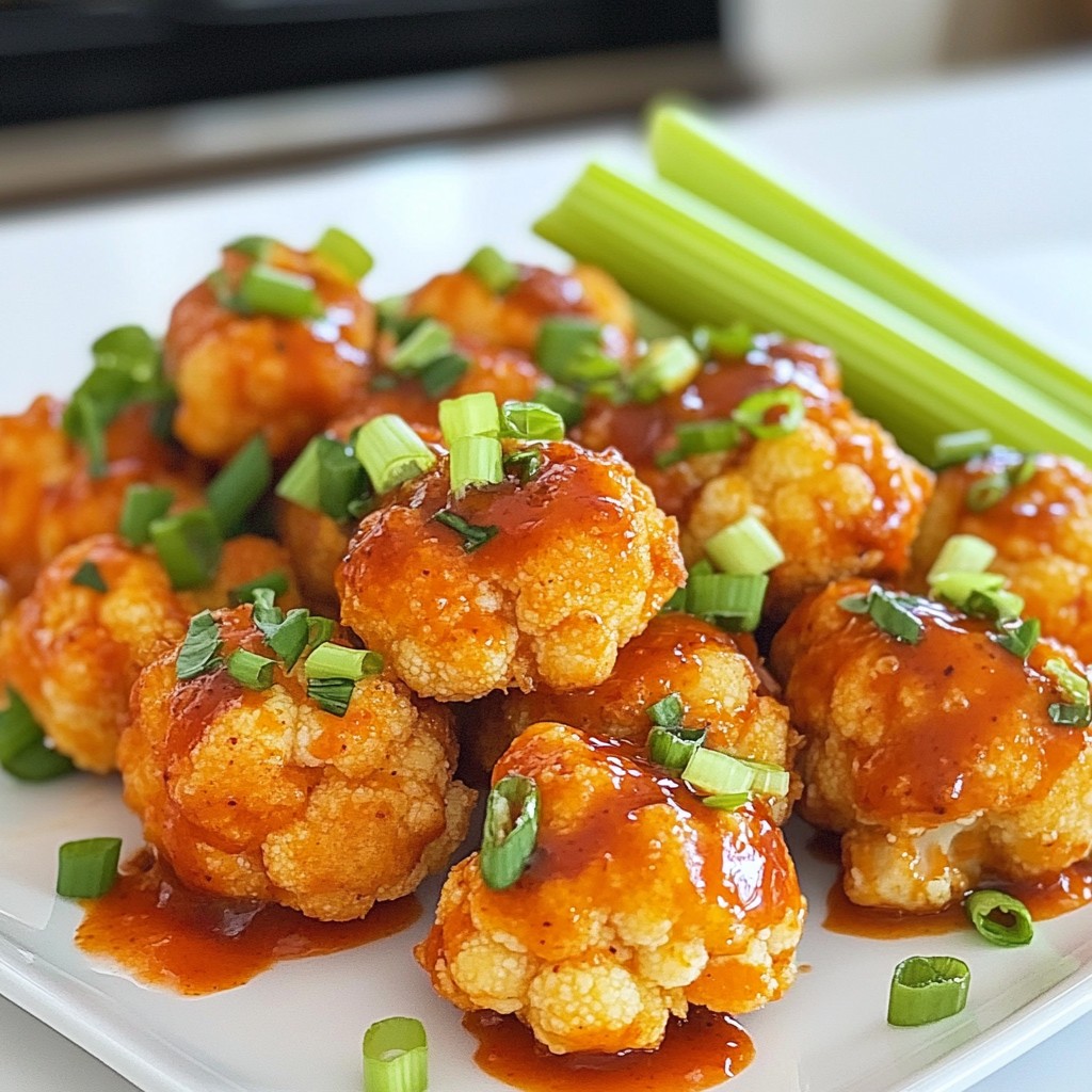 Buffalo Cauliflower Bites Crispy and Flavorful Snack