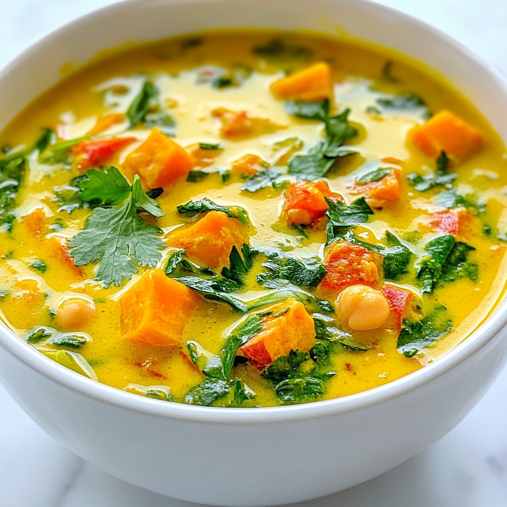 Coconut Curry Chickpea Soup Simple and Tasty Meal
