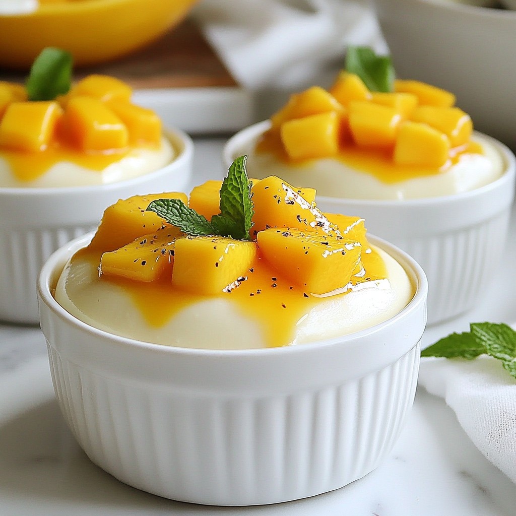 Coconut Mango Panna Cotta Delightful Dessert Recipe