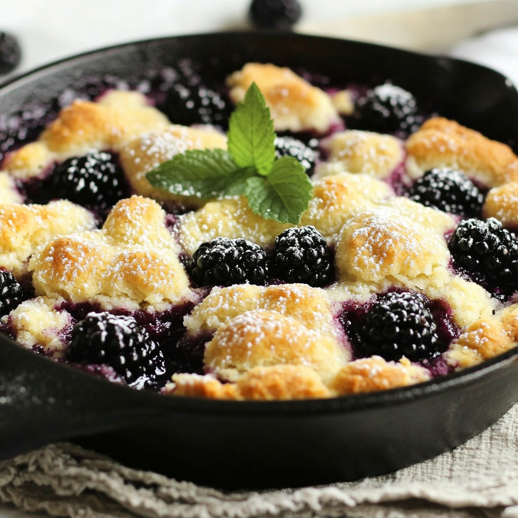 Blackberry Cobbler Skillet Irresistible Dessert Recipe