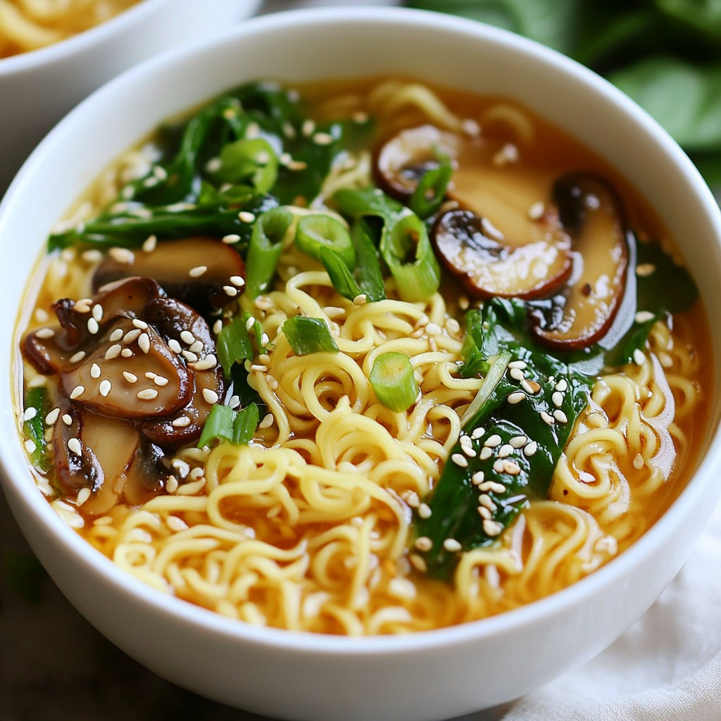 Spicy Garlic Ramen Noodles Bold and Flavorful Dish