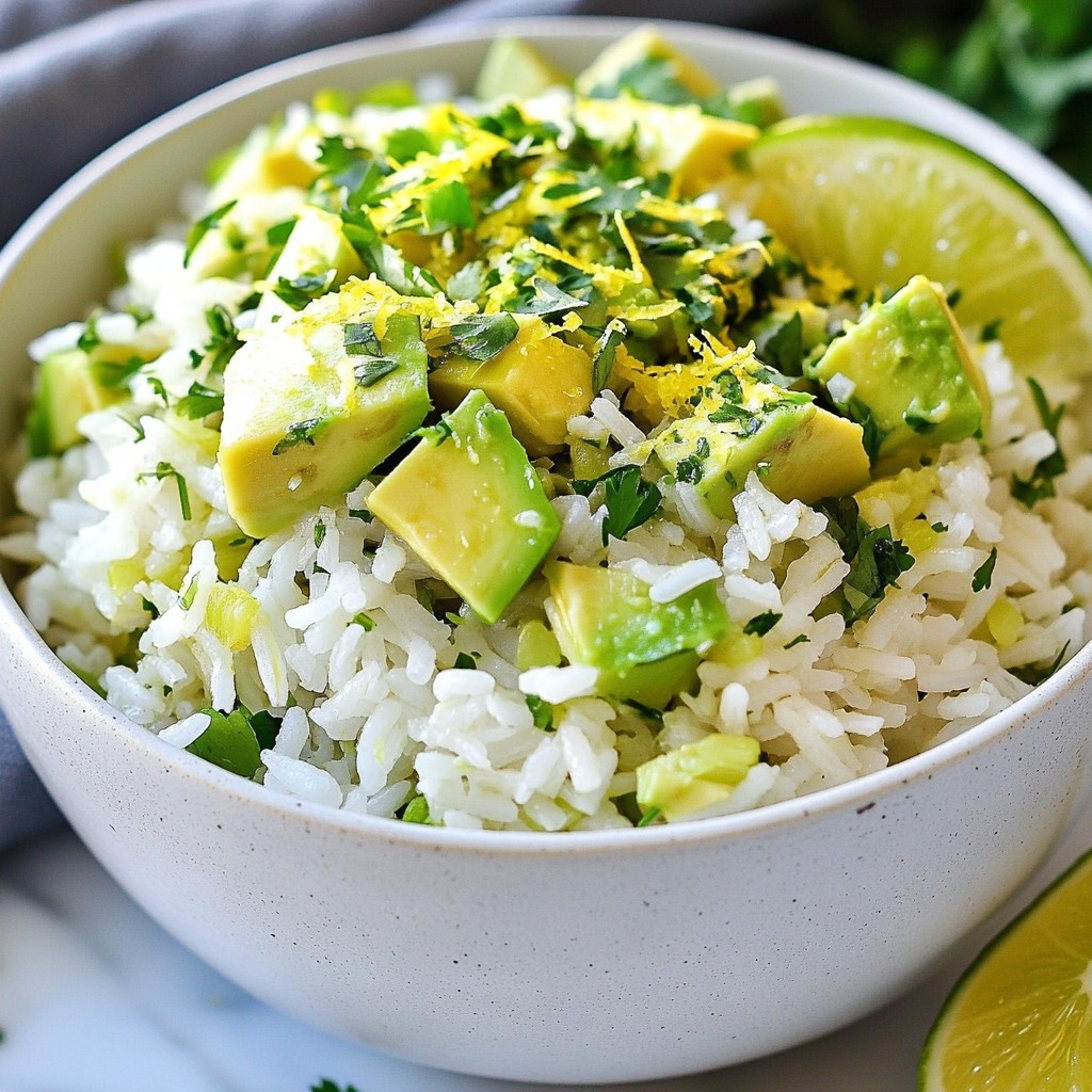 Avocado Cilantro Lime Rice Flavorful and Easy Recipe