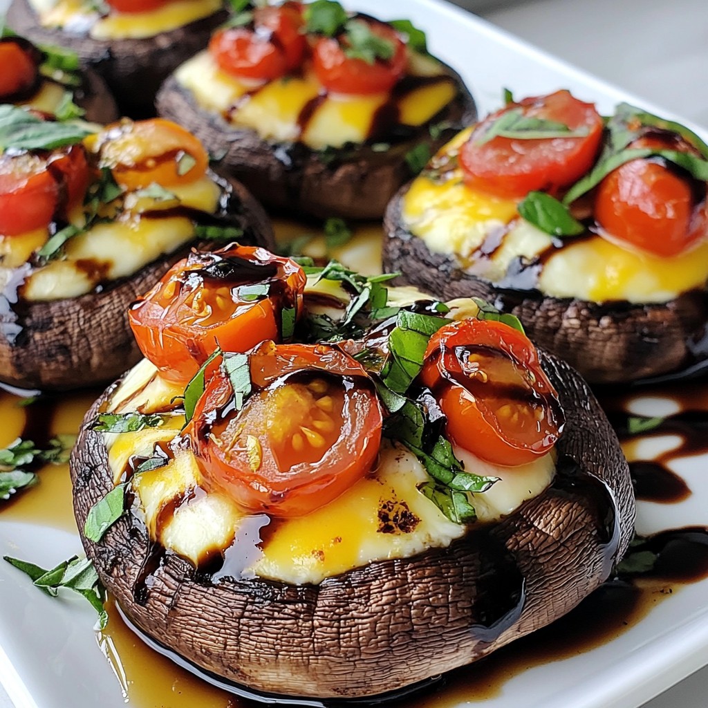 Caprese Stuffed Portobello Mushrooms Delightful Dish