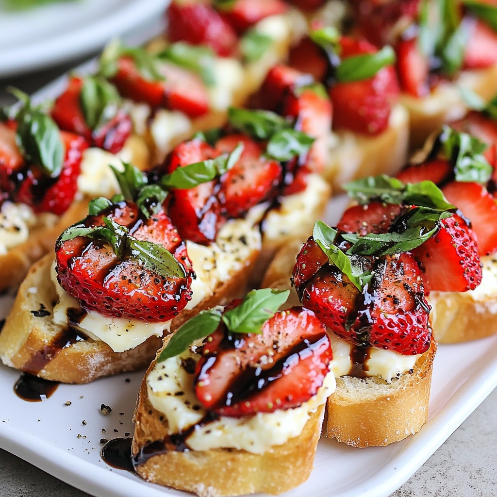Strawberry Basil Brie Crostini Perfectly Simple Recipe