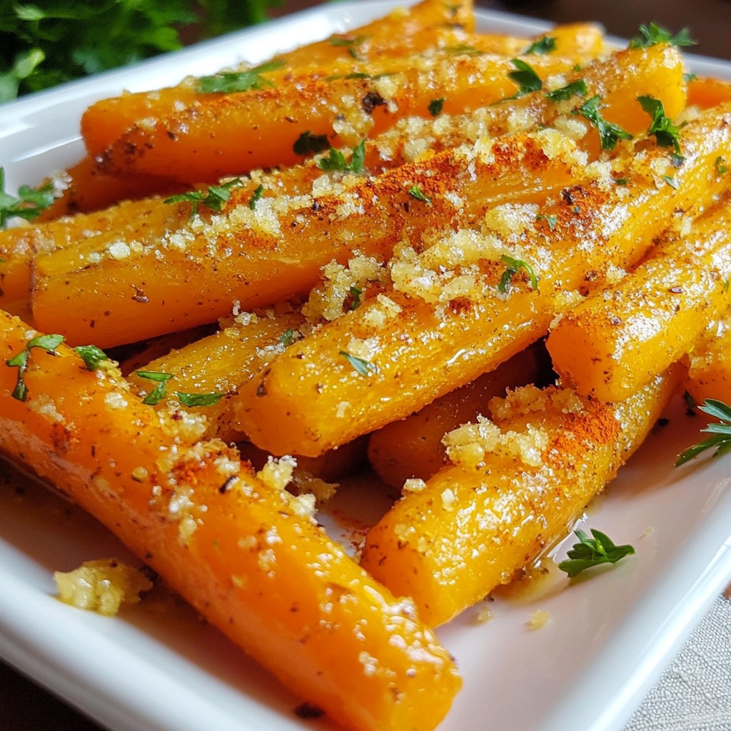 Roasted Garlic Parmesan Carrots Flavorful Side Dish