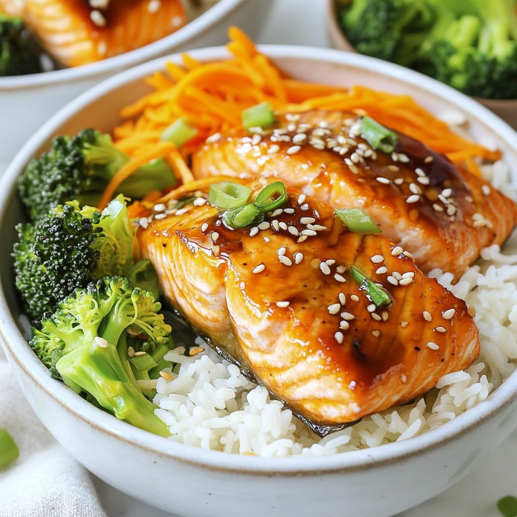 Teriyaki Salmon Rice Bowls Flavorful and Easy Meal