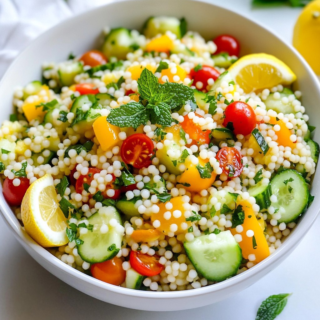 Lemon Herb Couscous Salad Fresh and Flavorful Meal