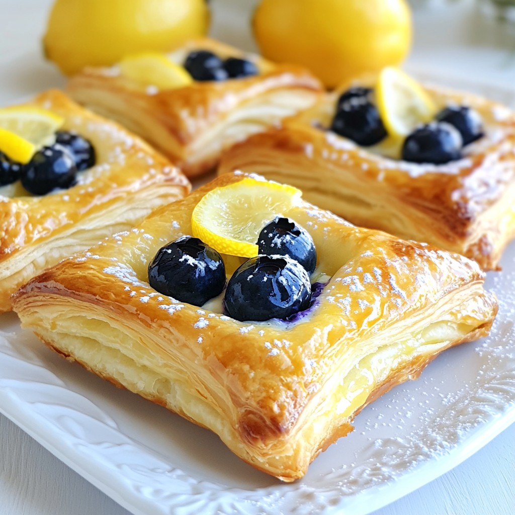 Blueberry Lemon Cream Cheese Danish Delightful Treat