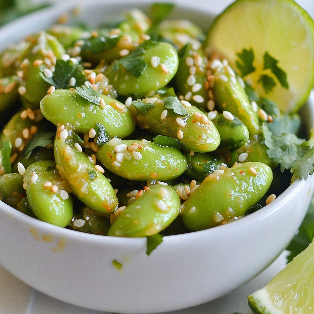 Spicy Garlic Edamame Flavorful and Simple Snack