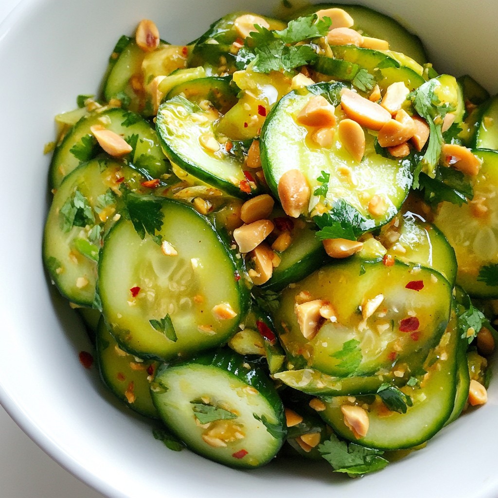 Spicy Thai Cucumber Salad Zesty and Fresh Delight