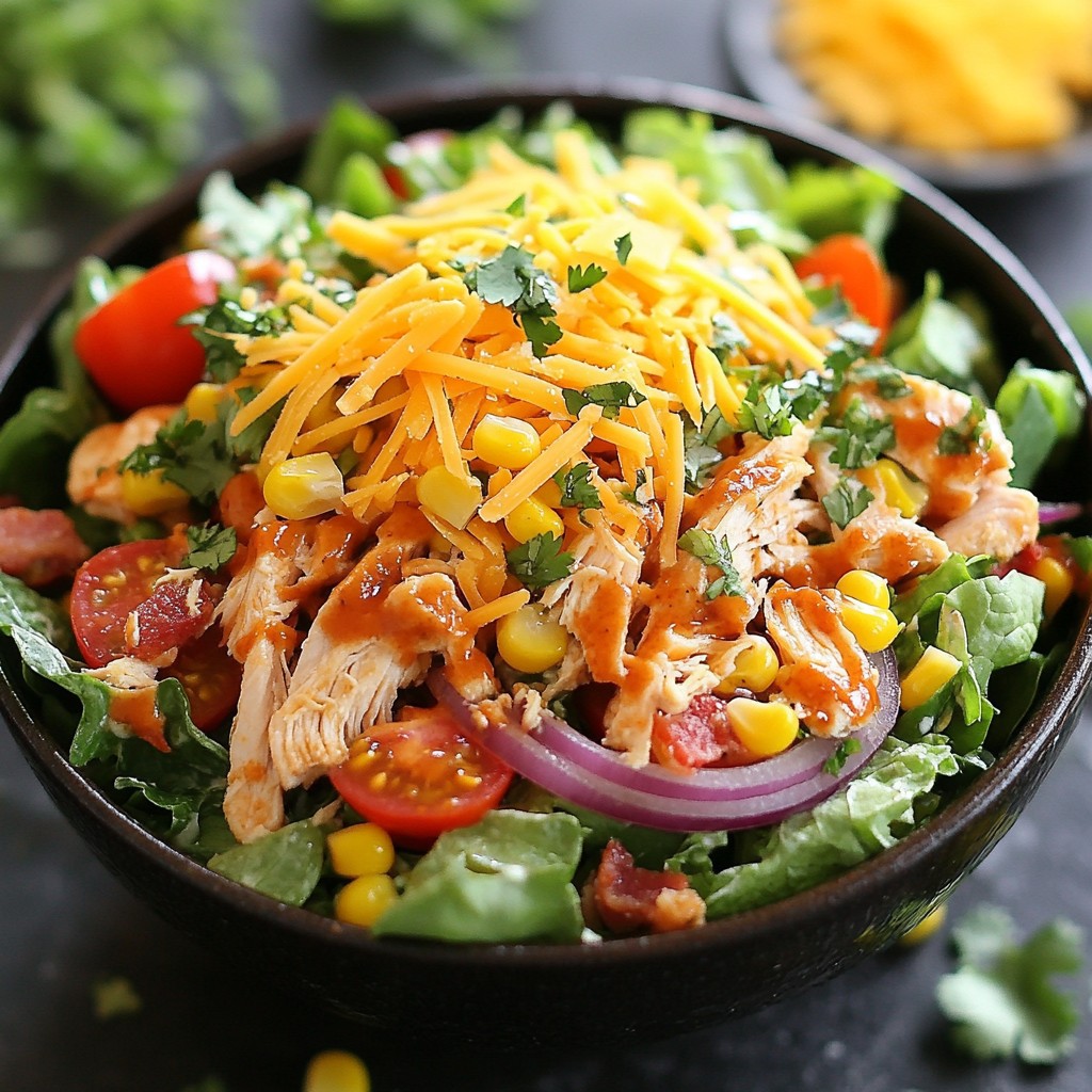 BBQ Ranch Chicken Salad Flavorful and Fresh Meal