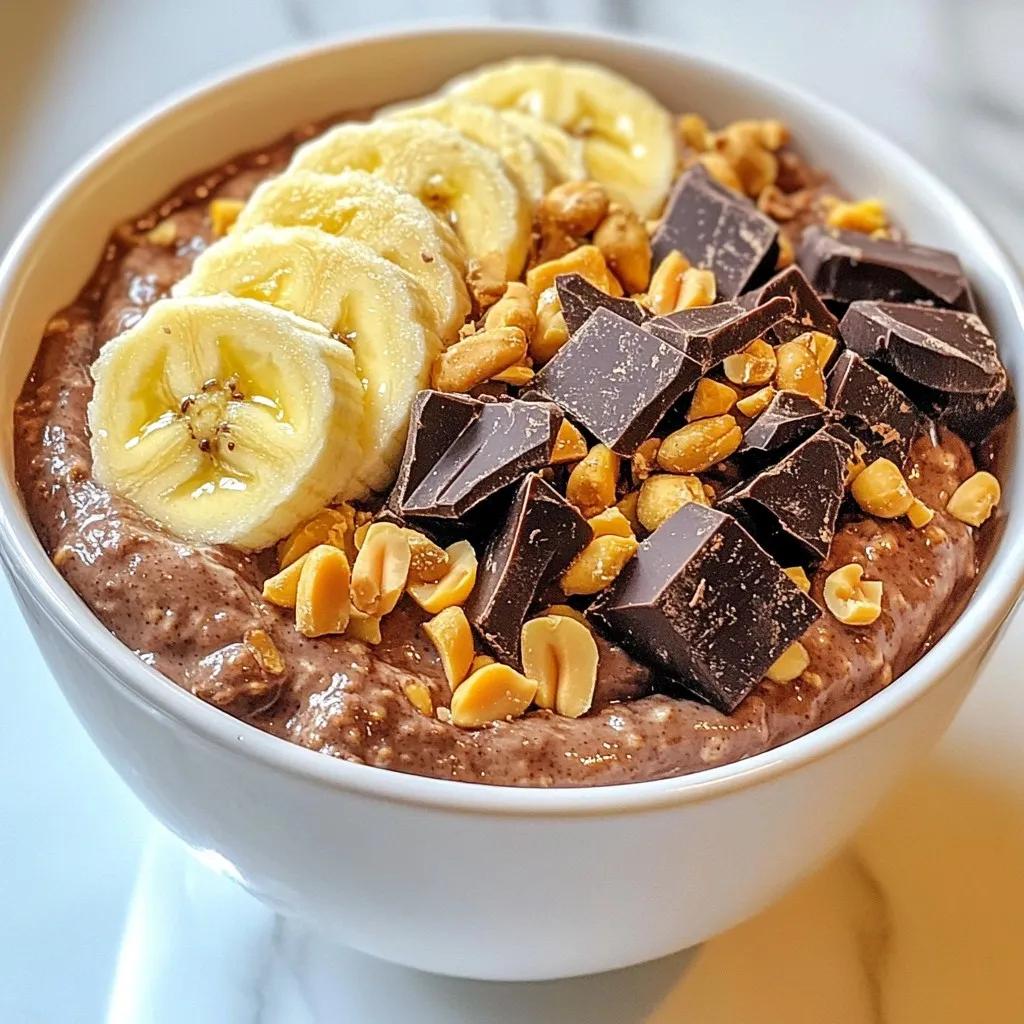 Chocolate Peanut Butter Overnight Oats Easy Recipe